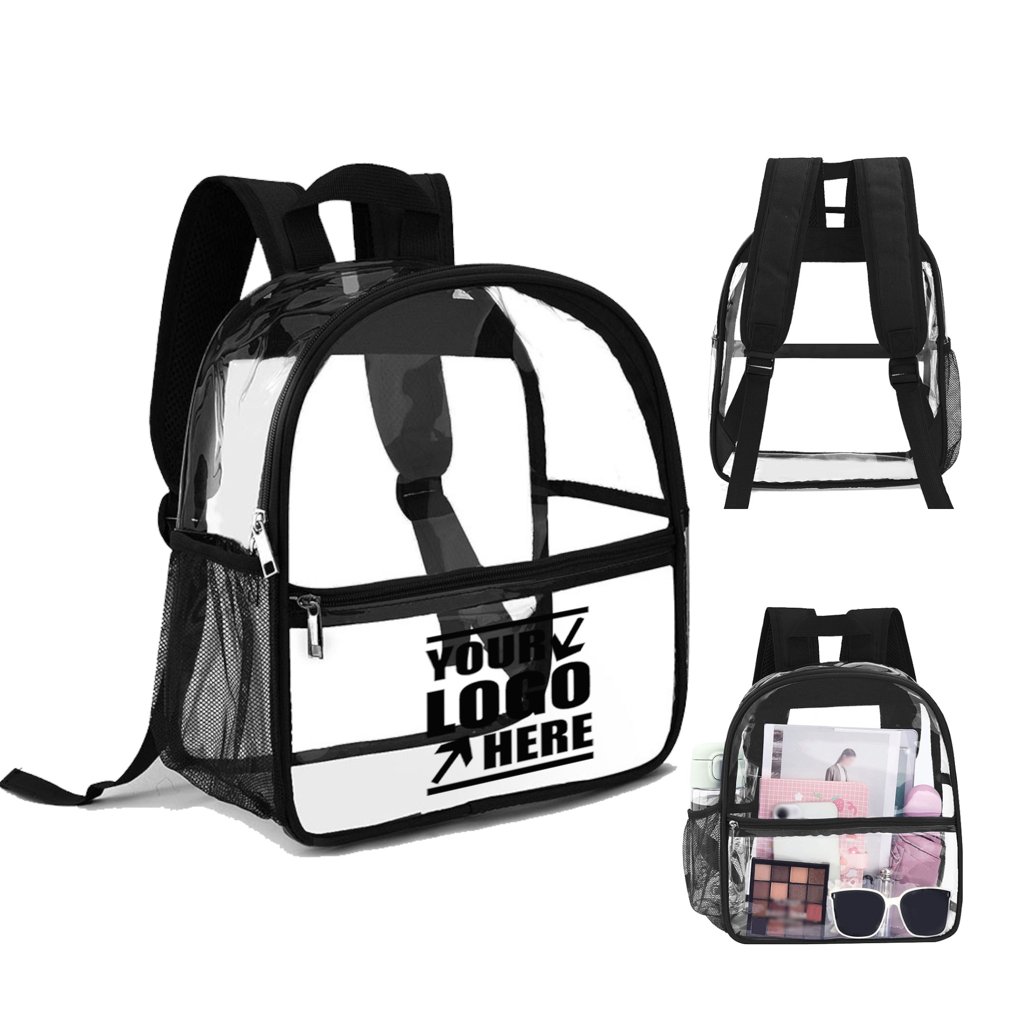 Sleek Transparent PVC Backpack 1