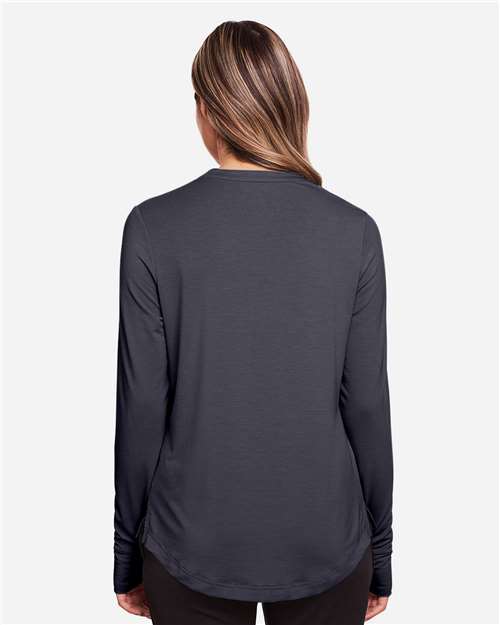 Women's JAQ Stretch Performance V-Neck Snap Pullover - NE400W 23