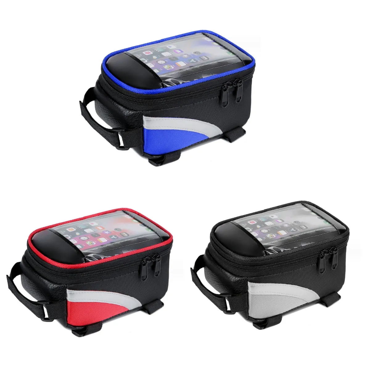 Waterproof Oxford Cloth Touch Screen Bicycle Handlebar Bag 6
