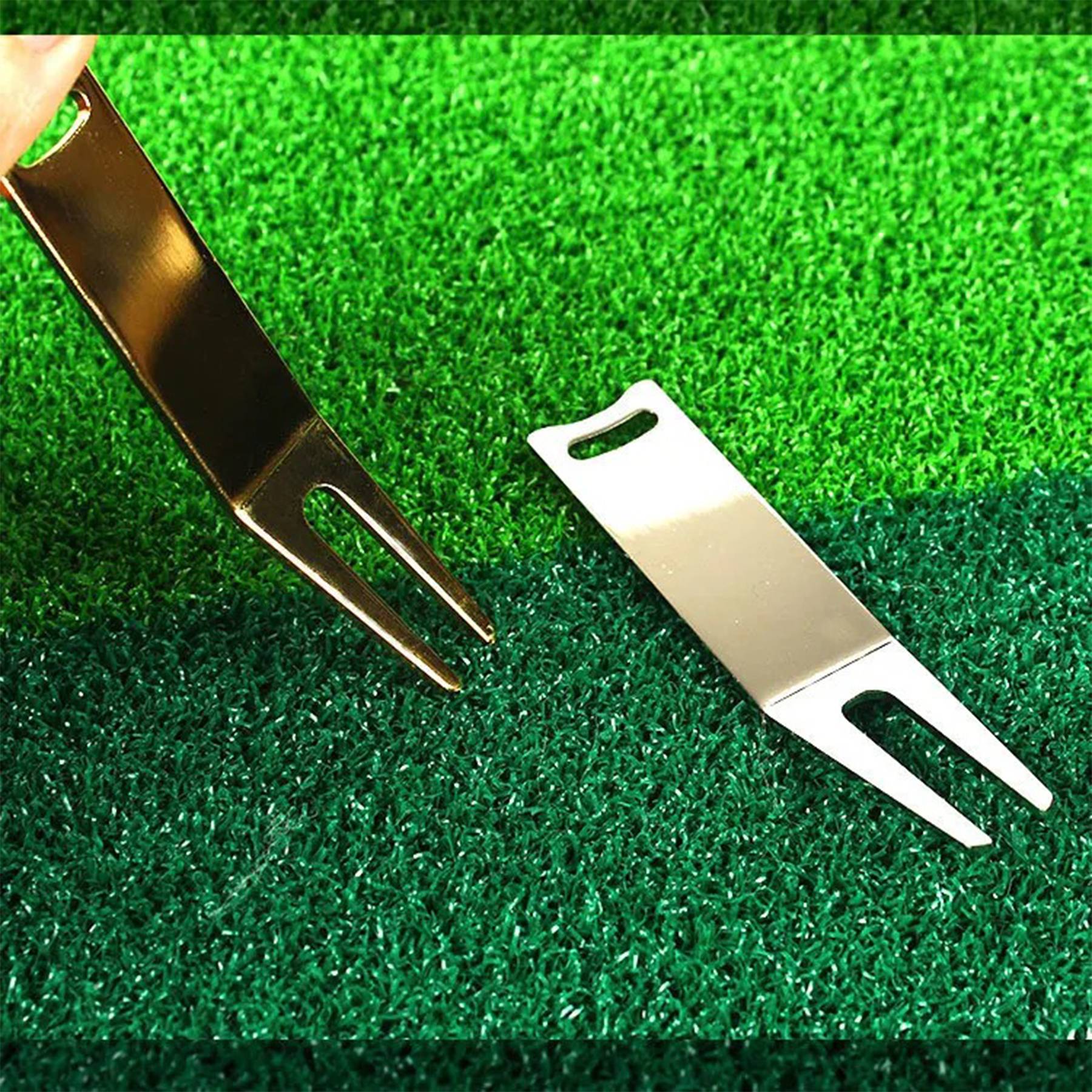 Metal golf green fork 5