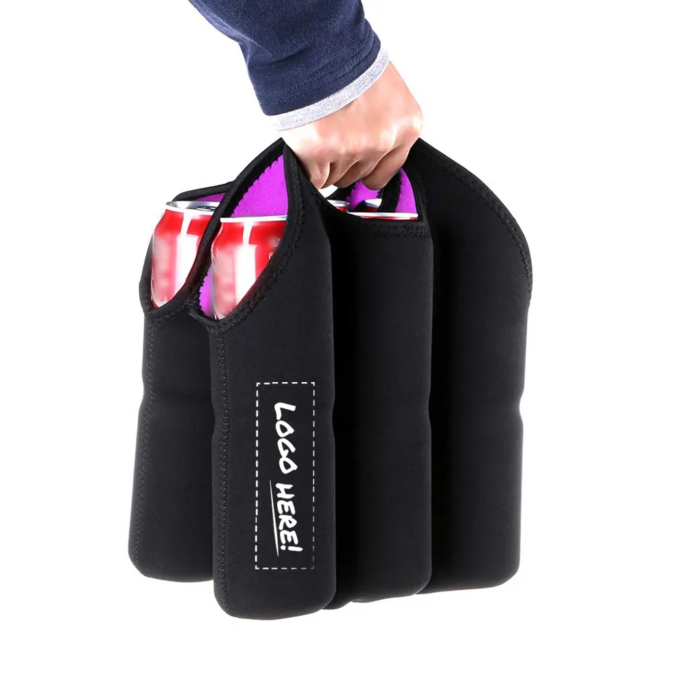 Insulated Neoprene Wine Carrier Tote Bag 2