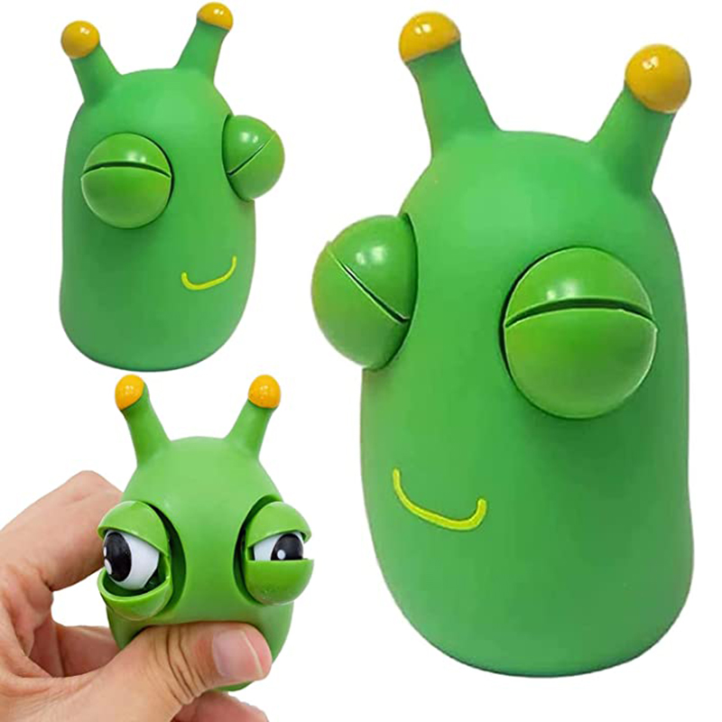 Caterpillar Popping Toy Eye Popping Worm Squeeze Toys 11
