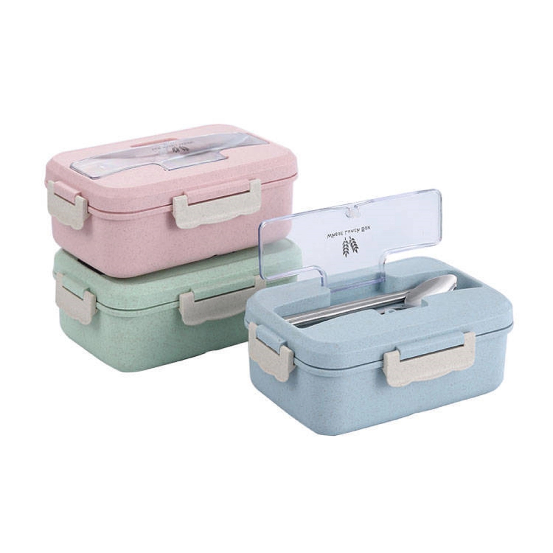 3-Compartment Lunch Box with Phone Stand 2