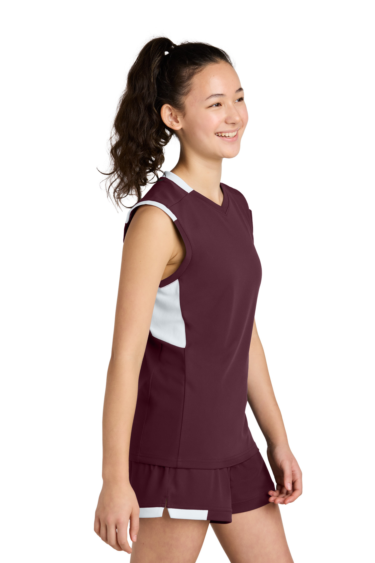 Sport-Tek Youth Club Sleeveless V-Neck YST441 6