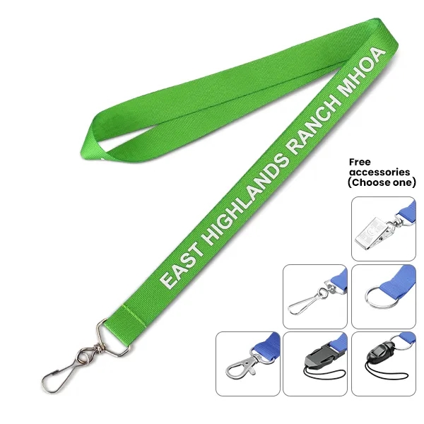 3/4" Imprinted Nylon Lanyard 6