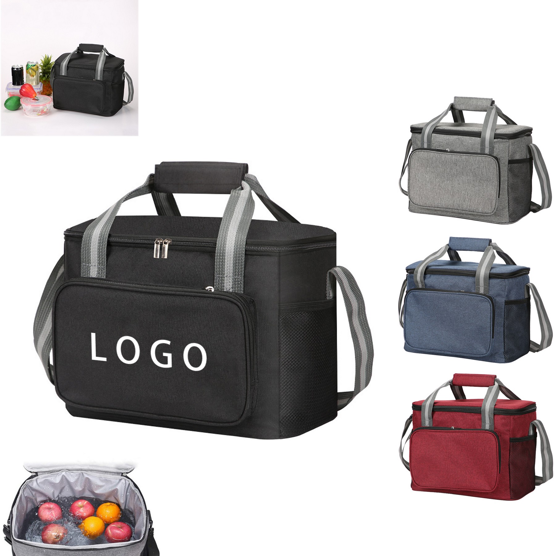Insulated Lunch Bag Soft Easy Clean Thermal