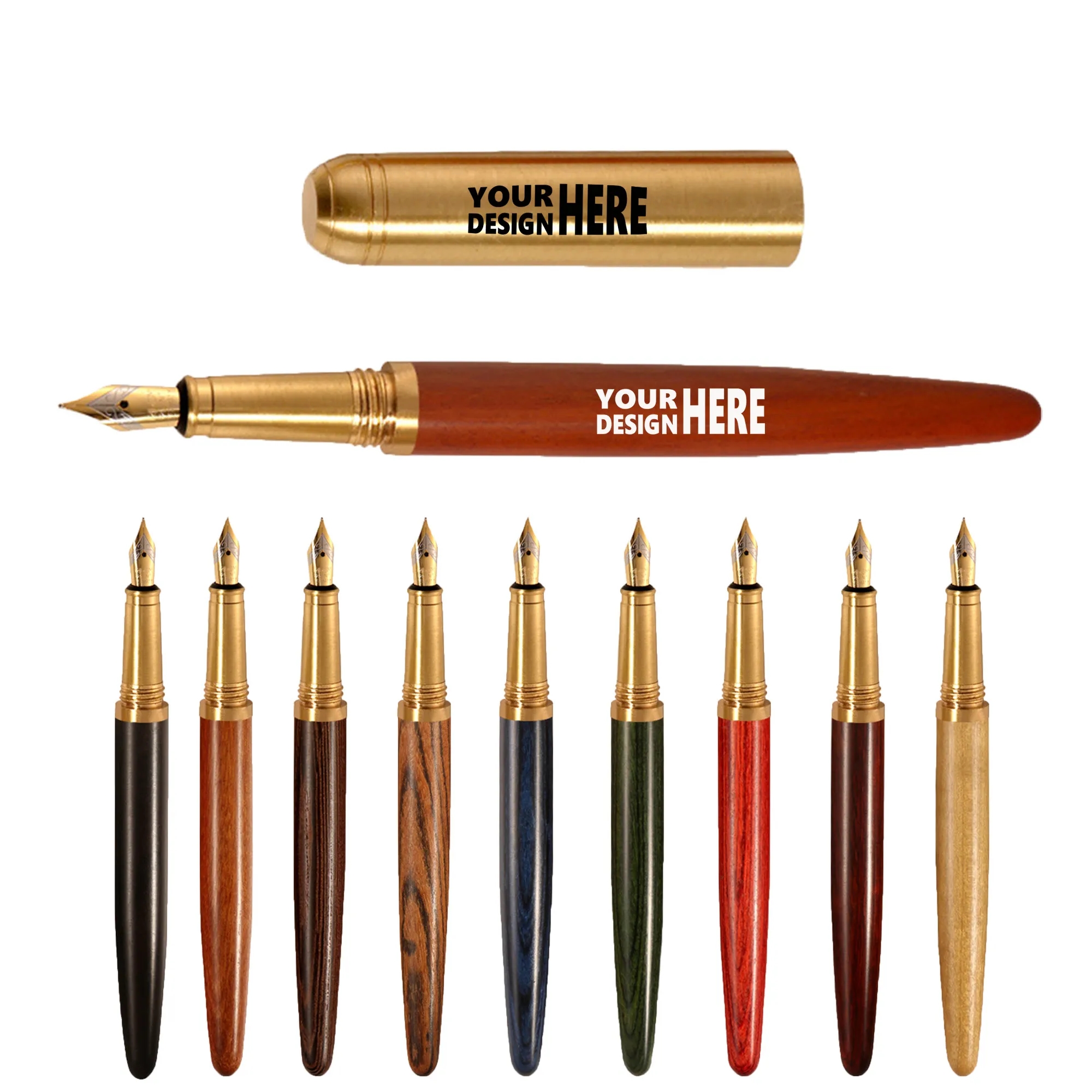 Student Business Wooden Fountain Pen-0.5mm 2