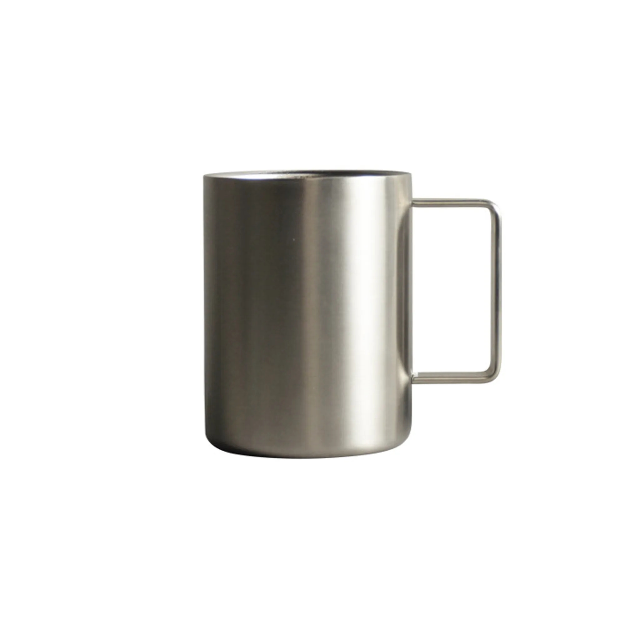 Mug Coffee Cup Double Layer Stainless Steel Scale Line 5