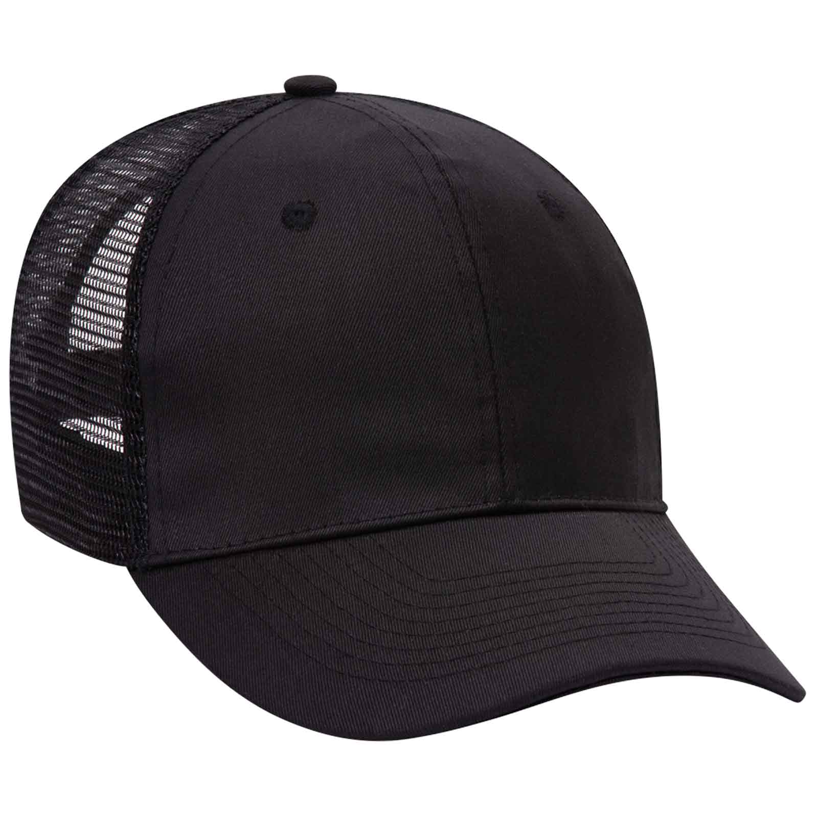 OTTO CAP® 6 Panel Mid Profile Mesh Back Trucker Hat 5