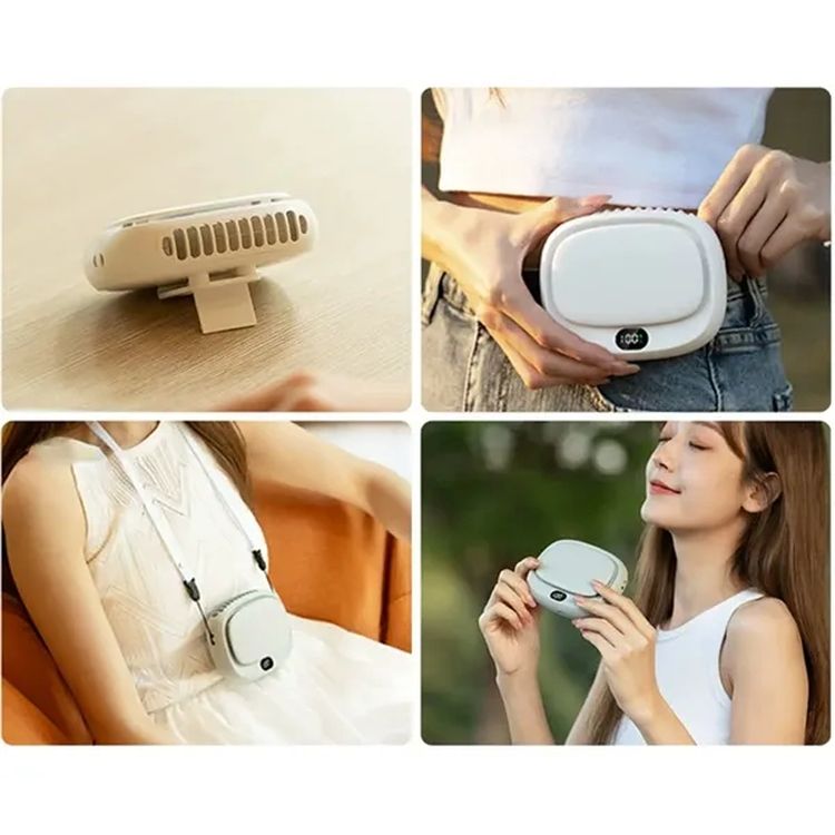 5-Speed LCD Display Outdoor Portable Fan 2