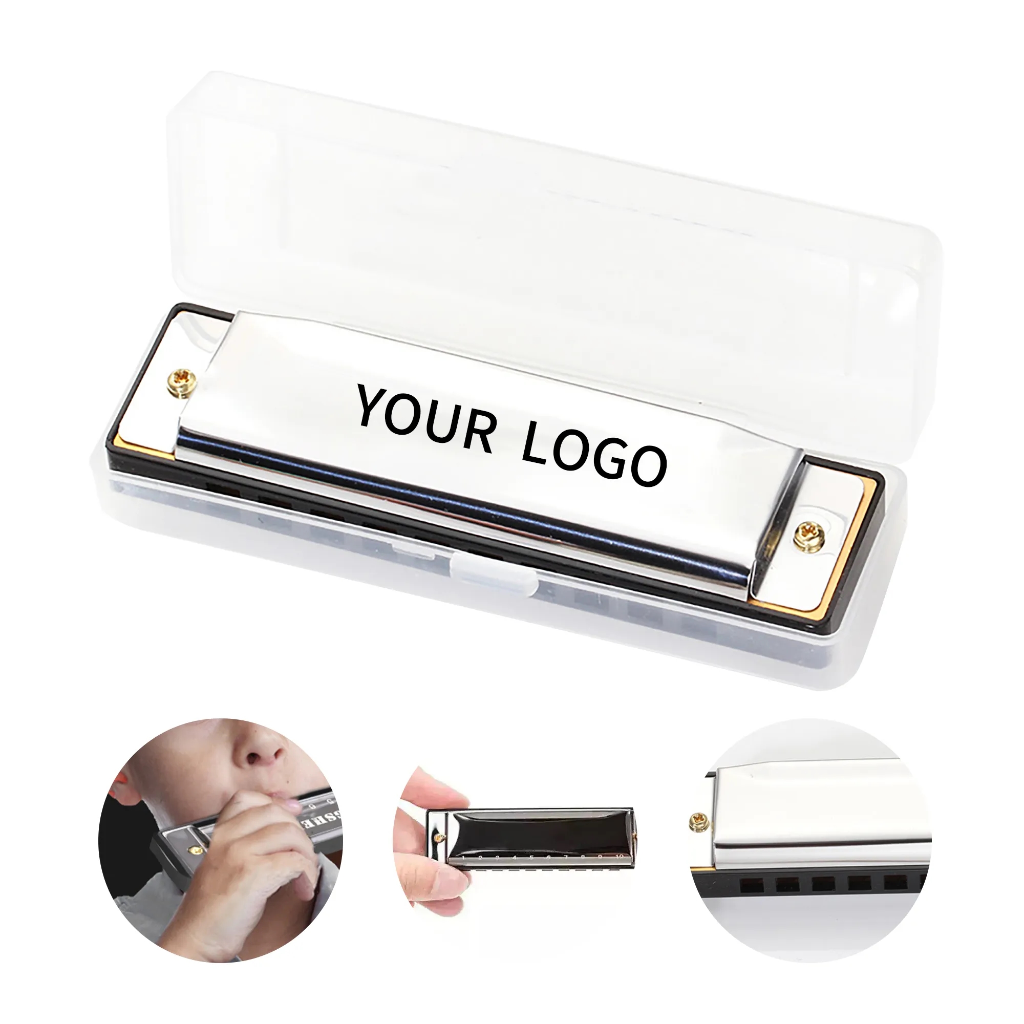 Ten Hole Harmonica with Storage Case 2