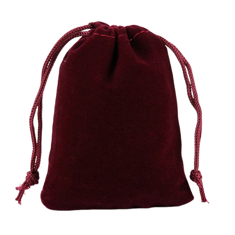 Flannelette Jewelry Drawstring Bag 9