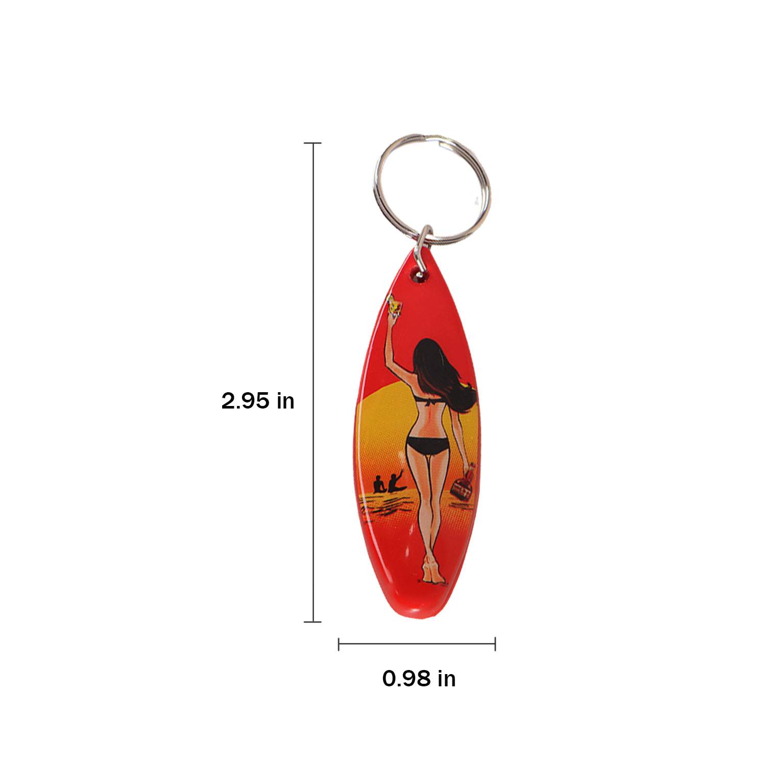 Custom Surfboard Bottle Opener Keychain 6