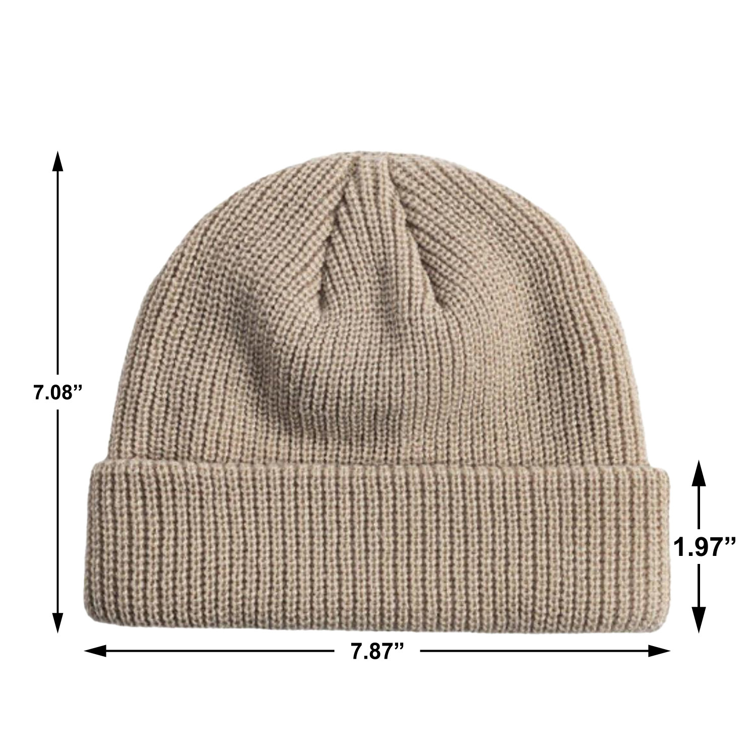 Warm Soft Knitted Beanie Hat Solid Color 1