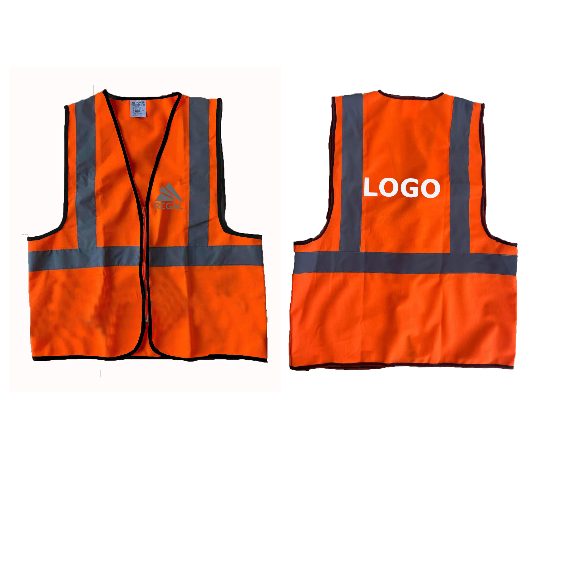 Adult Reflective Safety vest With Zipper 2