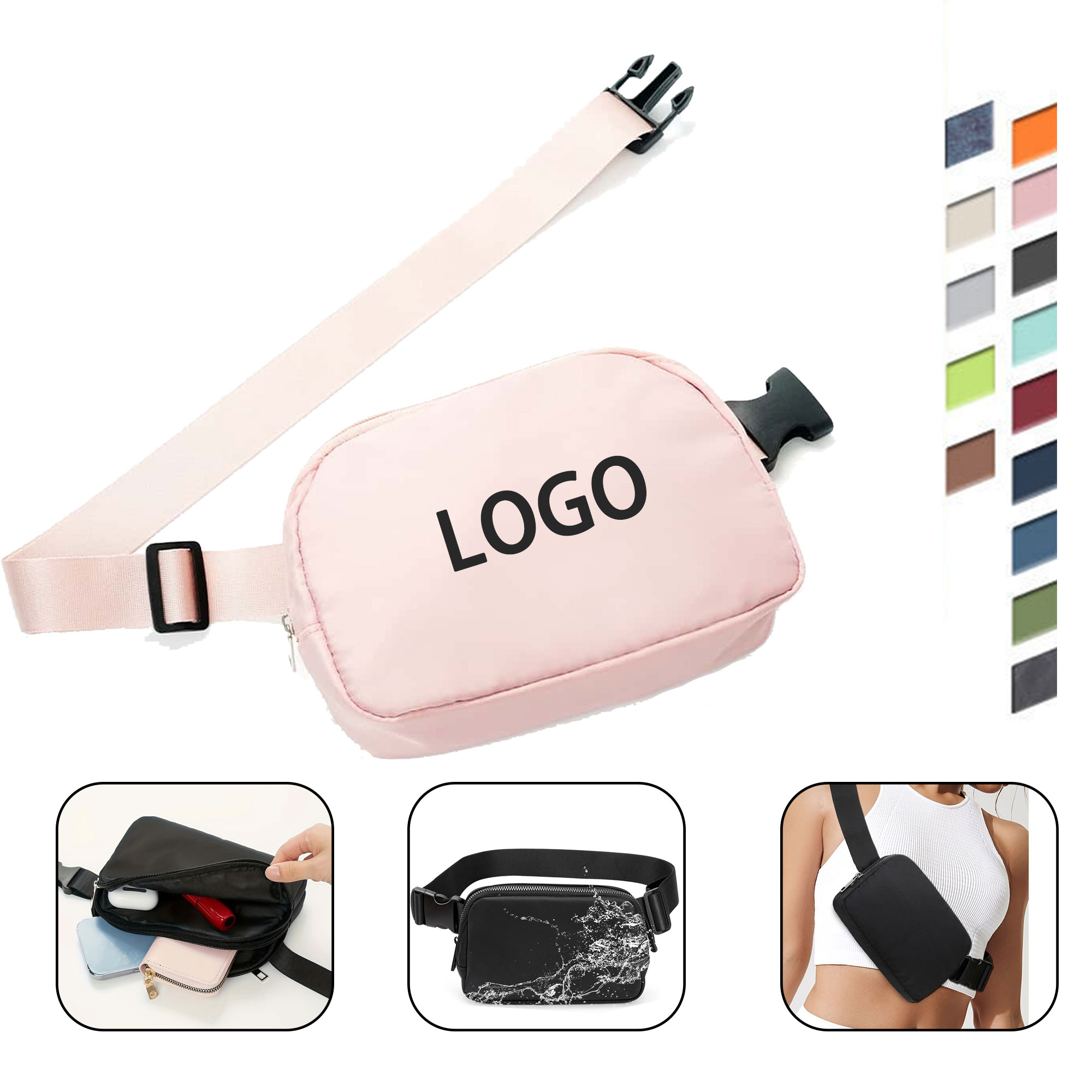 Waterproof Polyester Crossbody Bag 3