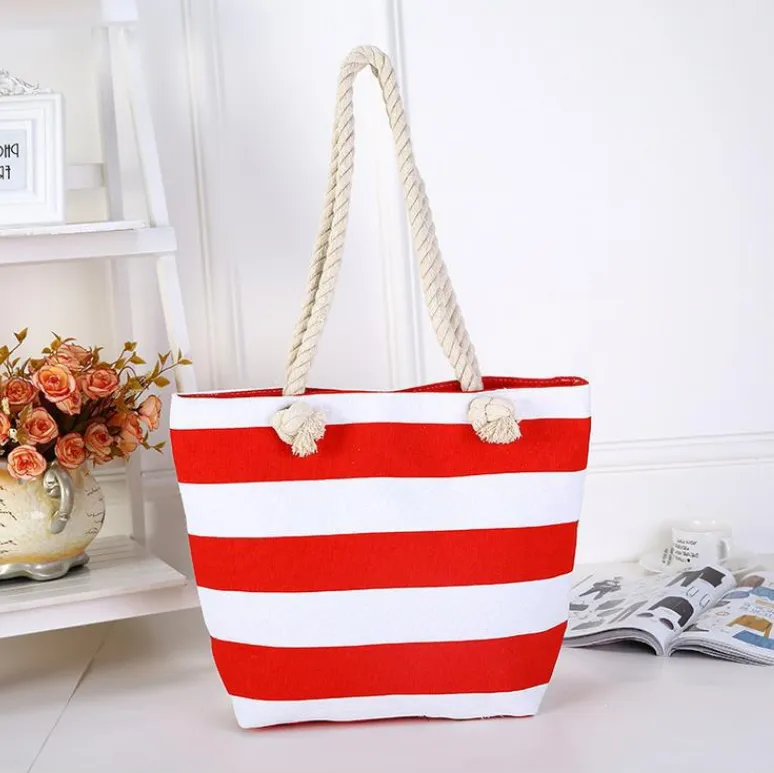 Canvas Beach Bag, custom tote bag with logo imprint 6