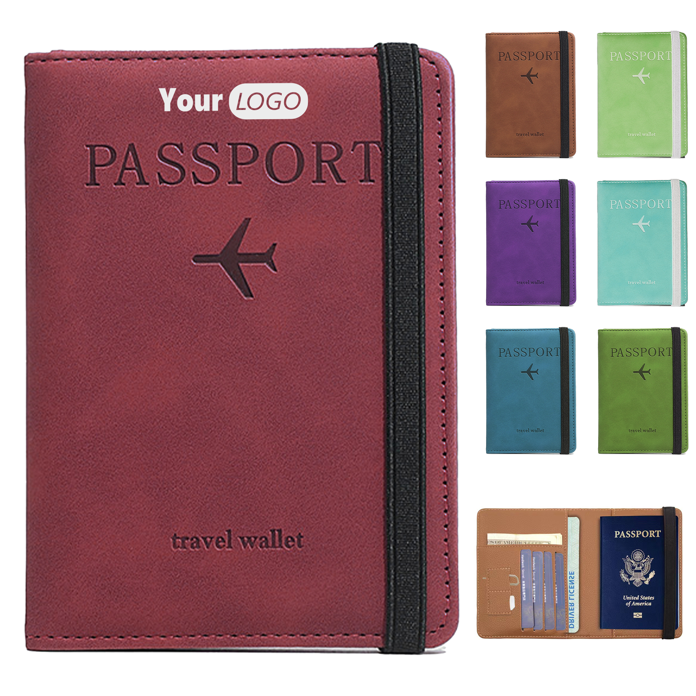 Polyurethane Rfid Passport Holder Case 2