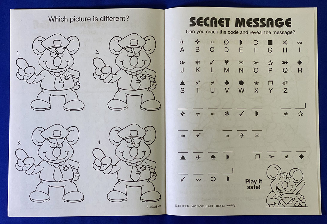 COLORING BOOK - Buckle Up for Safety Coloring & Activity Book 5