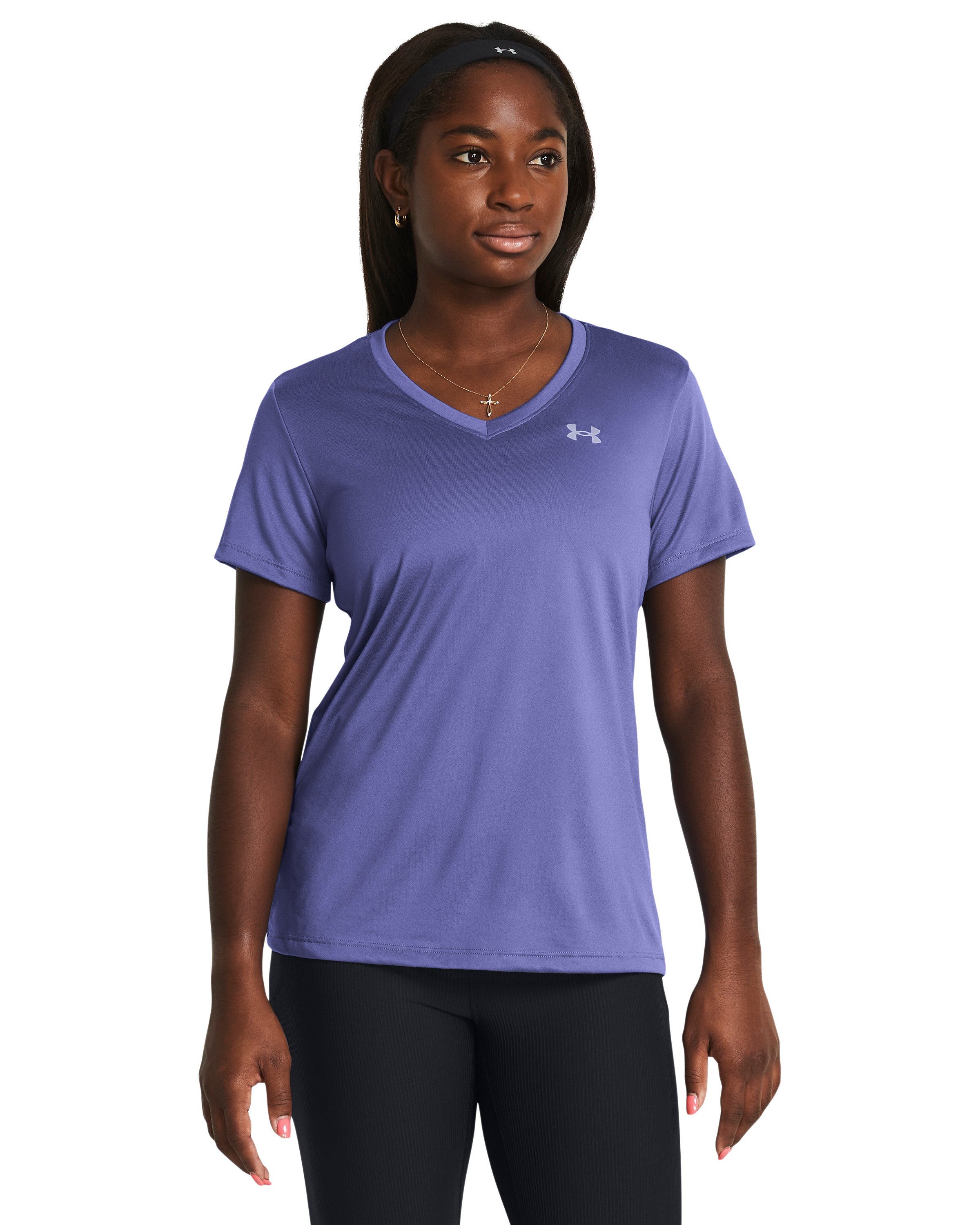 UA Tech Women's V-Neck Short Sleeve 3