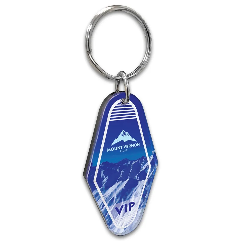Vintage Acrylic Motel Keychain Hotel Key Tag 10