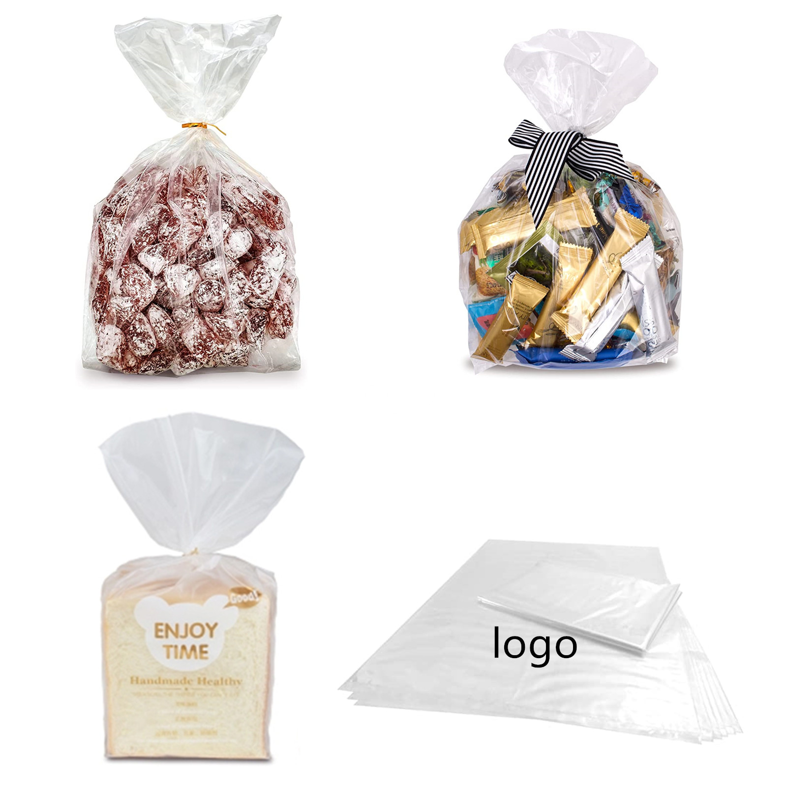 Cloudy Clear Polyethylene Bags 2.0 mil LDPE 1