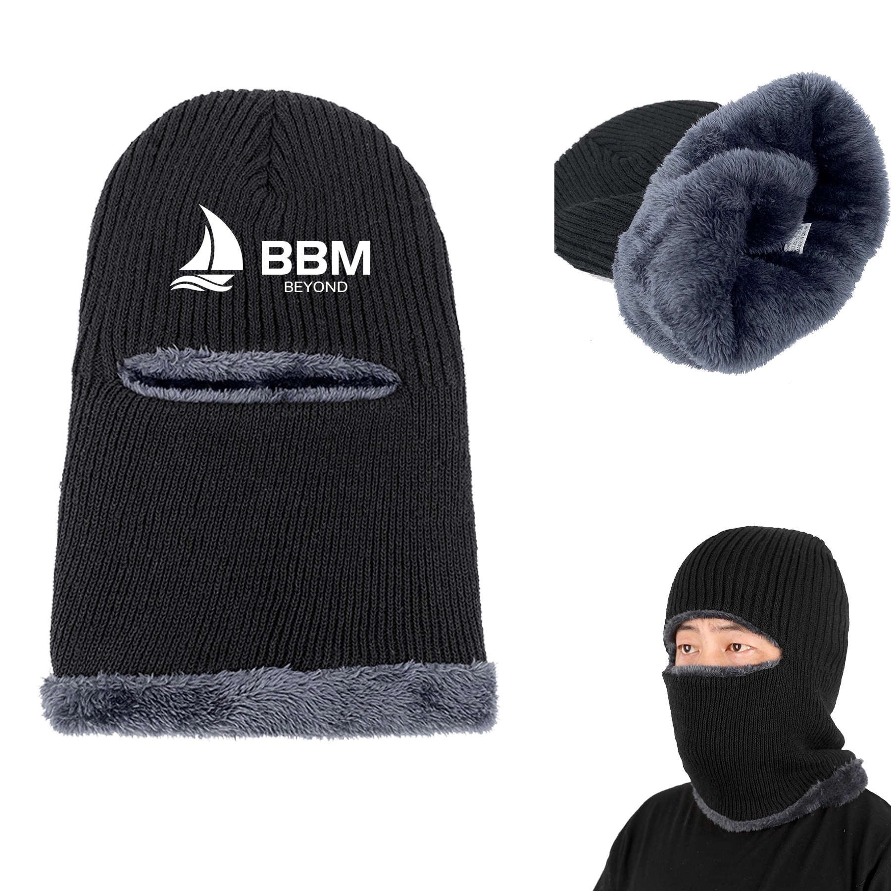 Warm Insulation One-Piece Knitted Mask 3