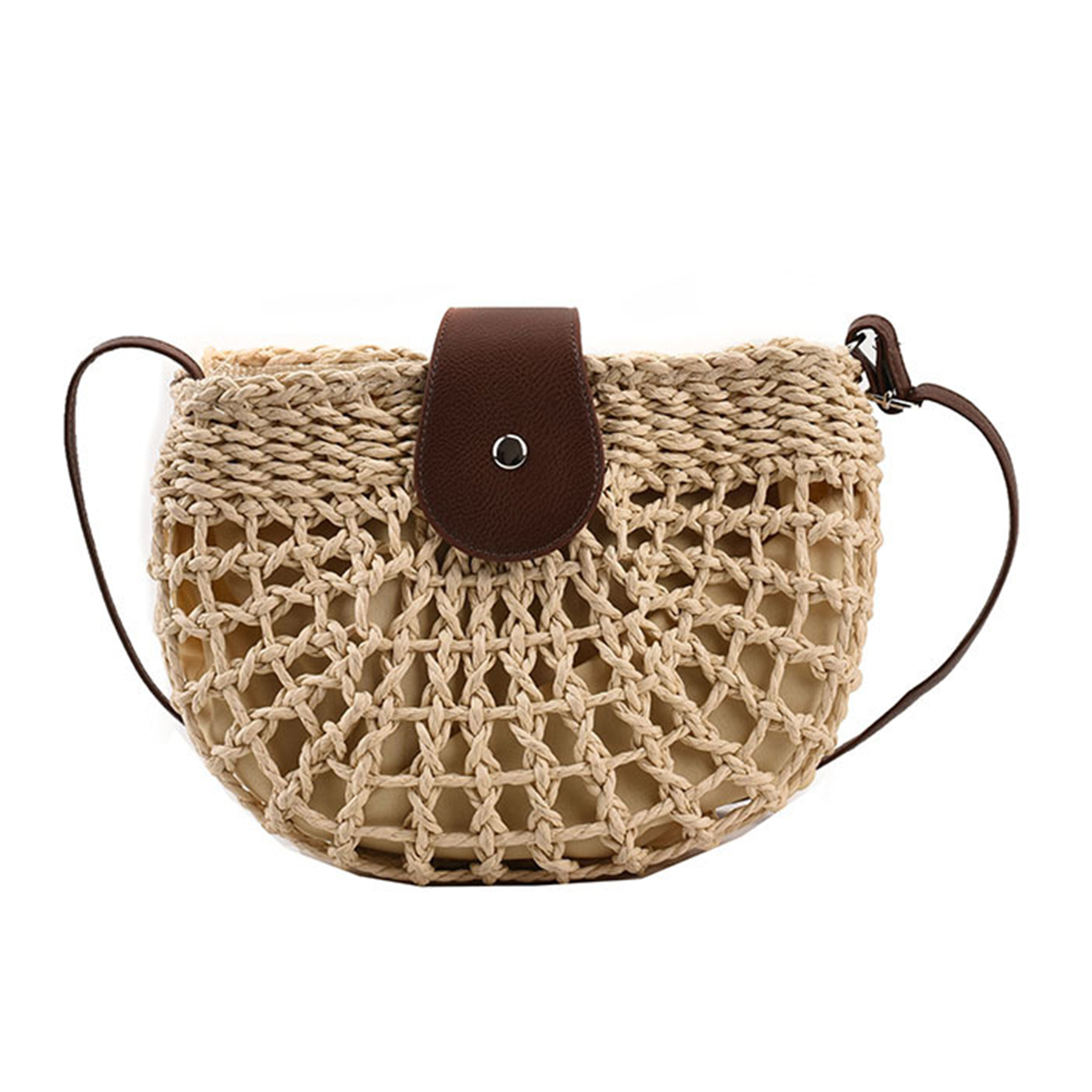 Jute Summer minimalist straw cross-body bag 6