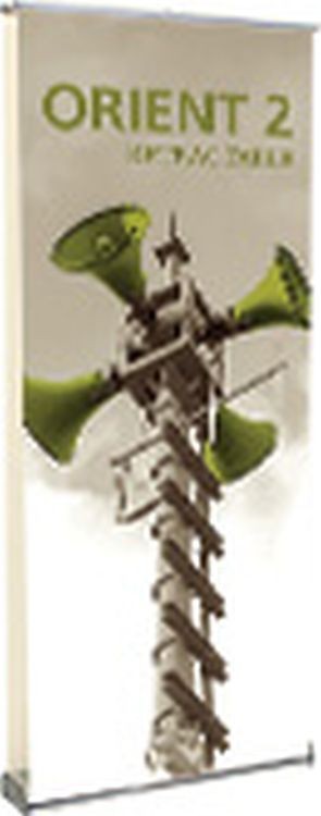 Orient 920 Silver Double-Sided Retractable Banner Stand