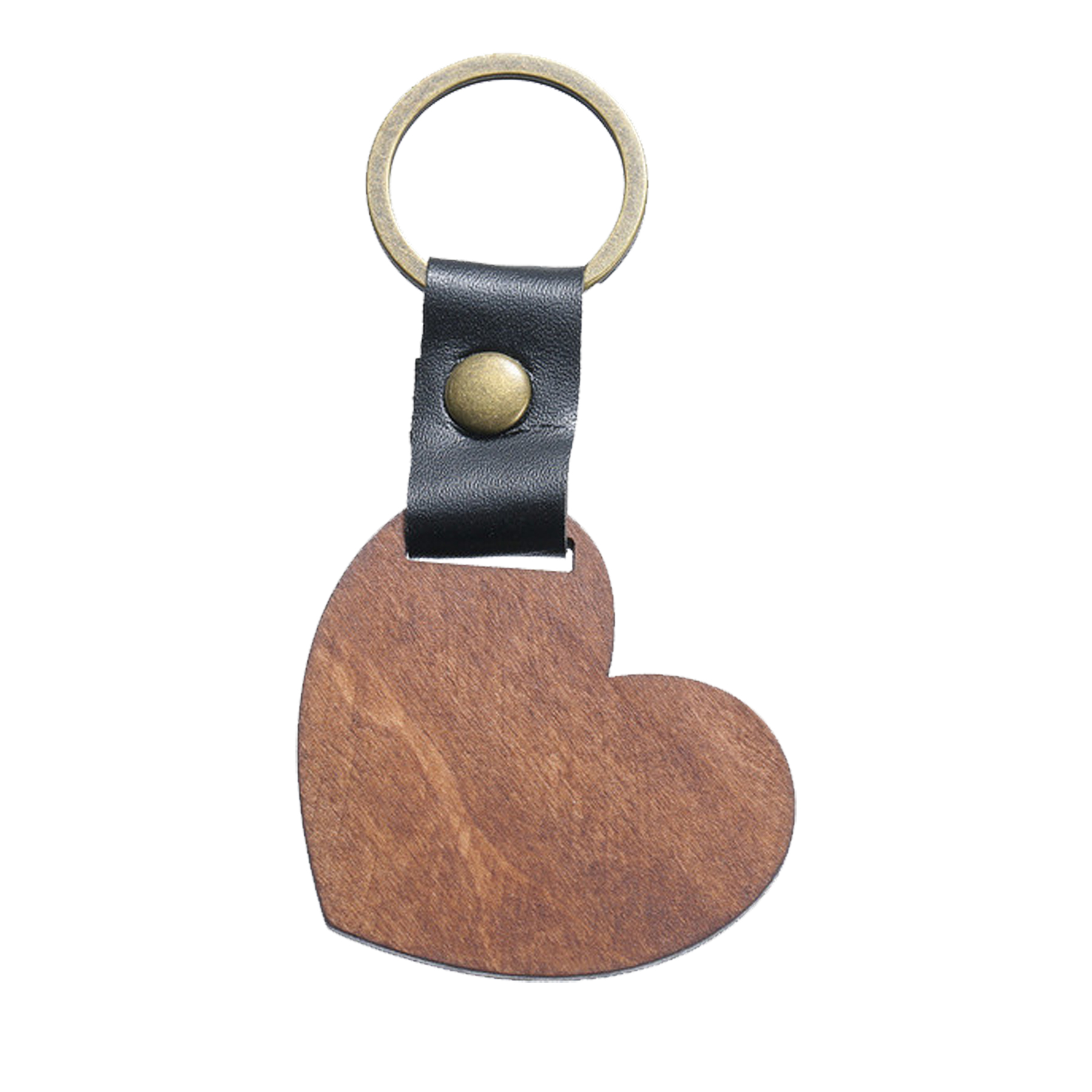 Heart Wooden Key Chain 3
