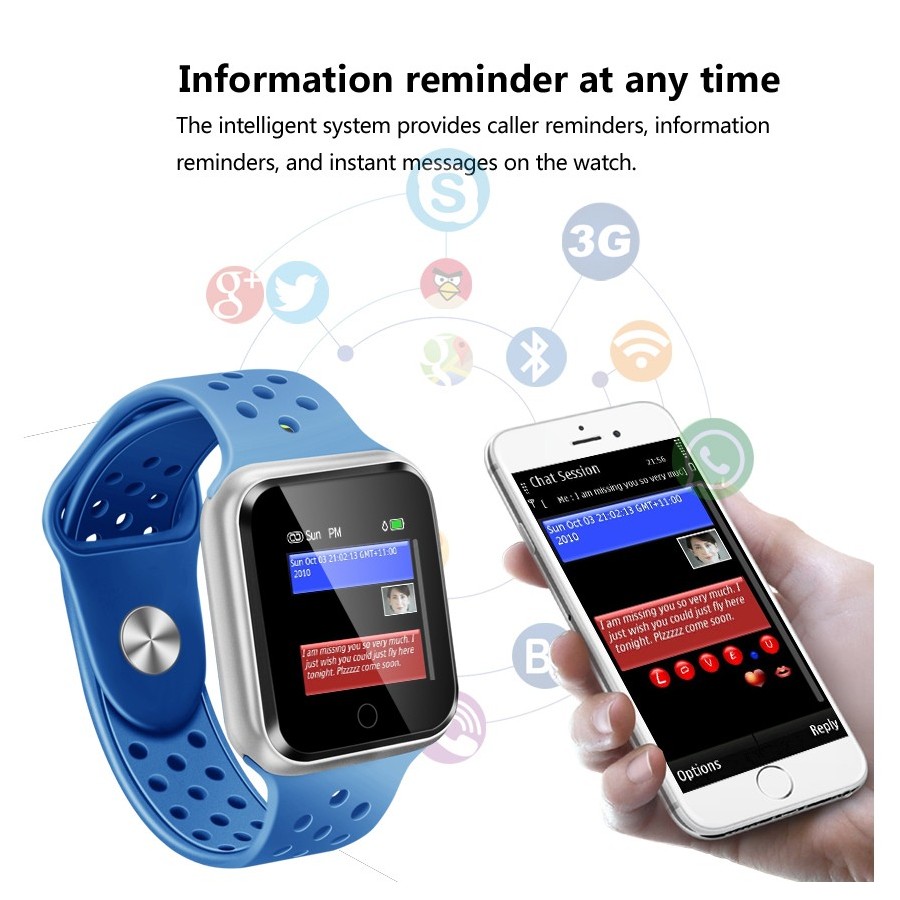 Waterproof Fitness Watch With Heart Rate / Blood Pressure / 3