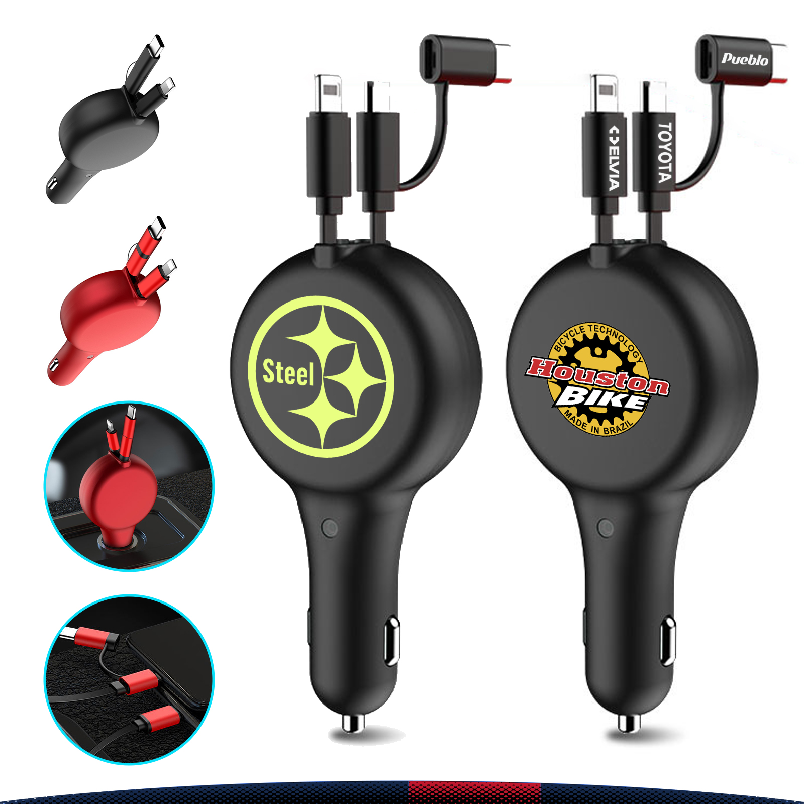Lolly Retractable Car Charger 4