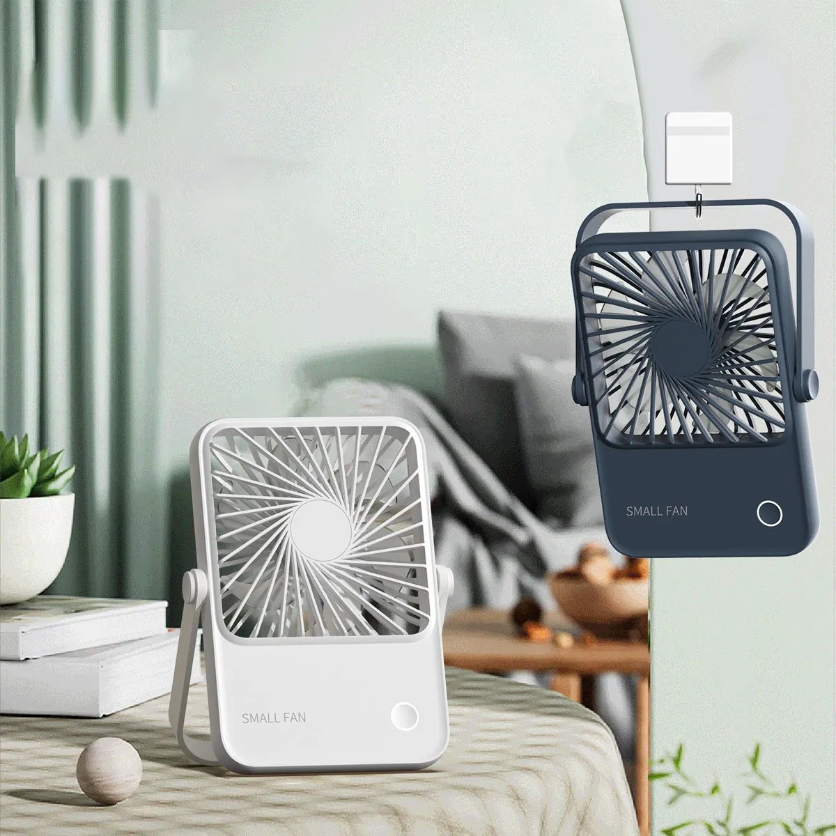 1200mA Folding Wall-Mounted USB Portable Multifunction Fan 3