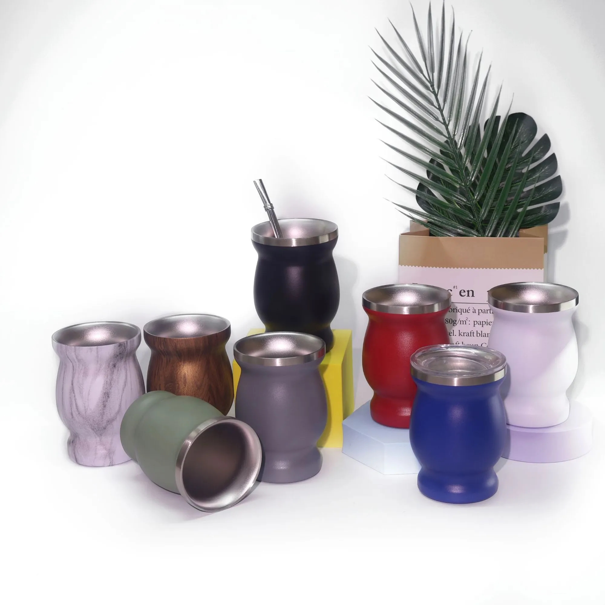 8oz Stainless Steel Yerba Mate Cup 3