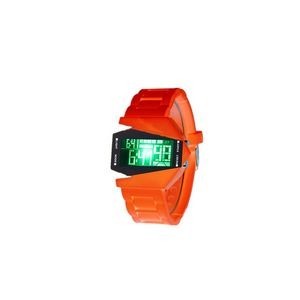 Round Sports Watch With White Digital Dial And Detachable Band 21