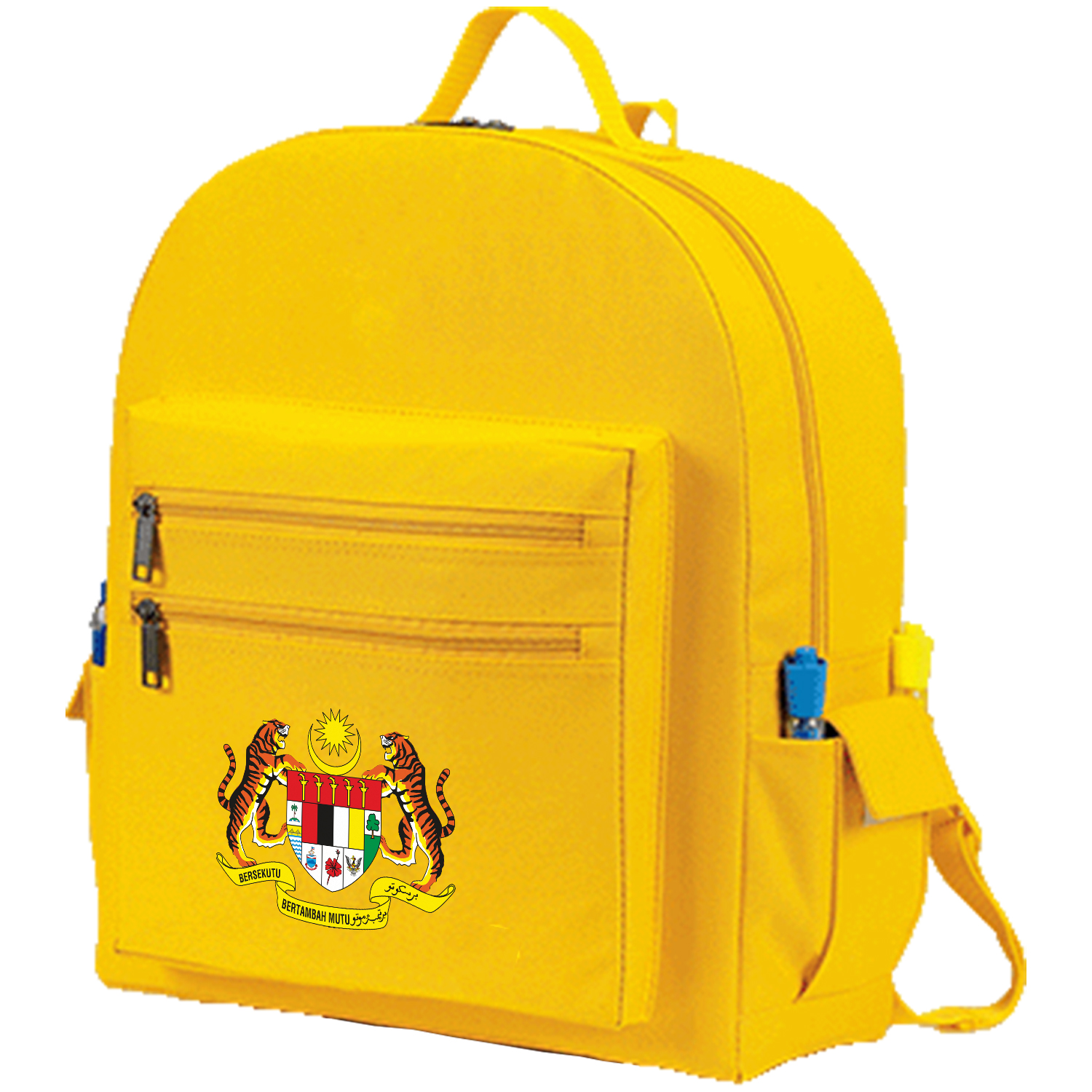 Premium 600D Multi-Zipper Essentials Backpack (12” x 16.5” x 5”) 3
