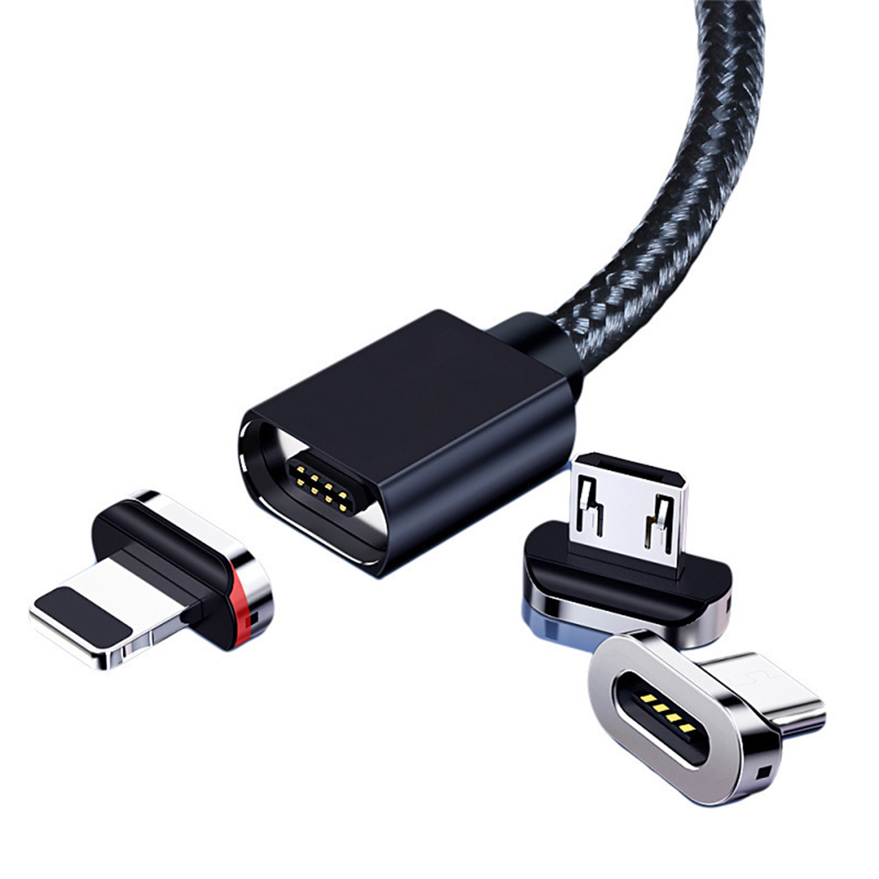 Magnetic 3 In 1 Usb Type C And Android Data Charging Cable 2