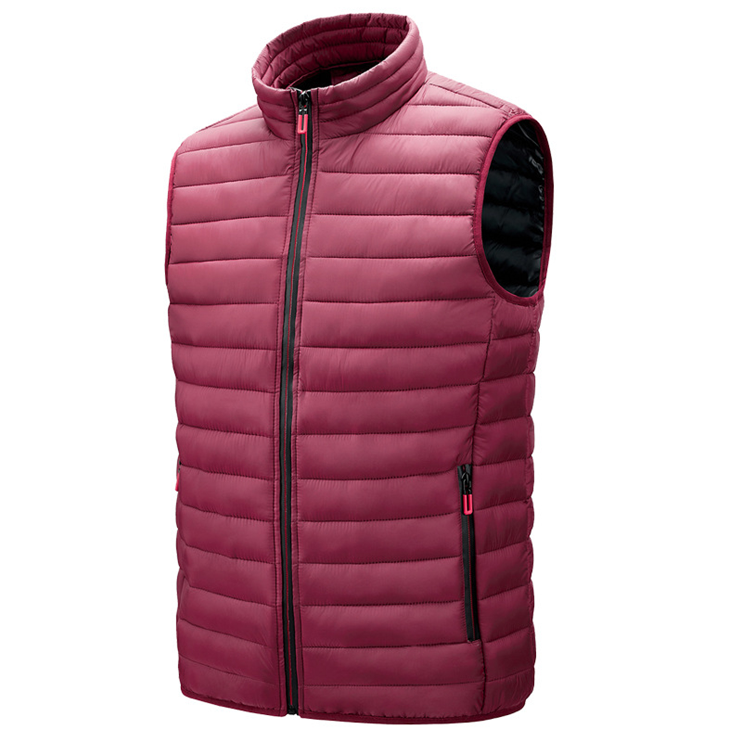 Men's Stand-up Collar Puffer Vest 6