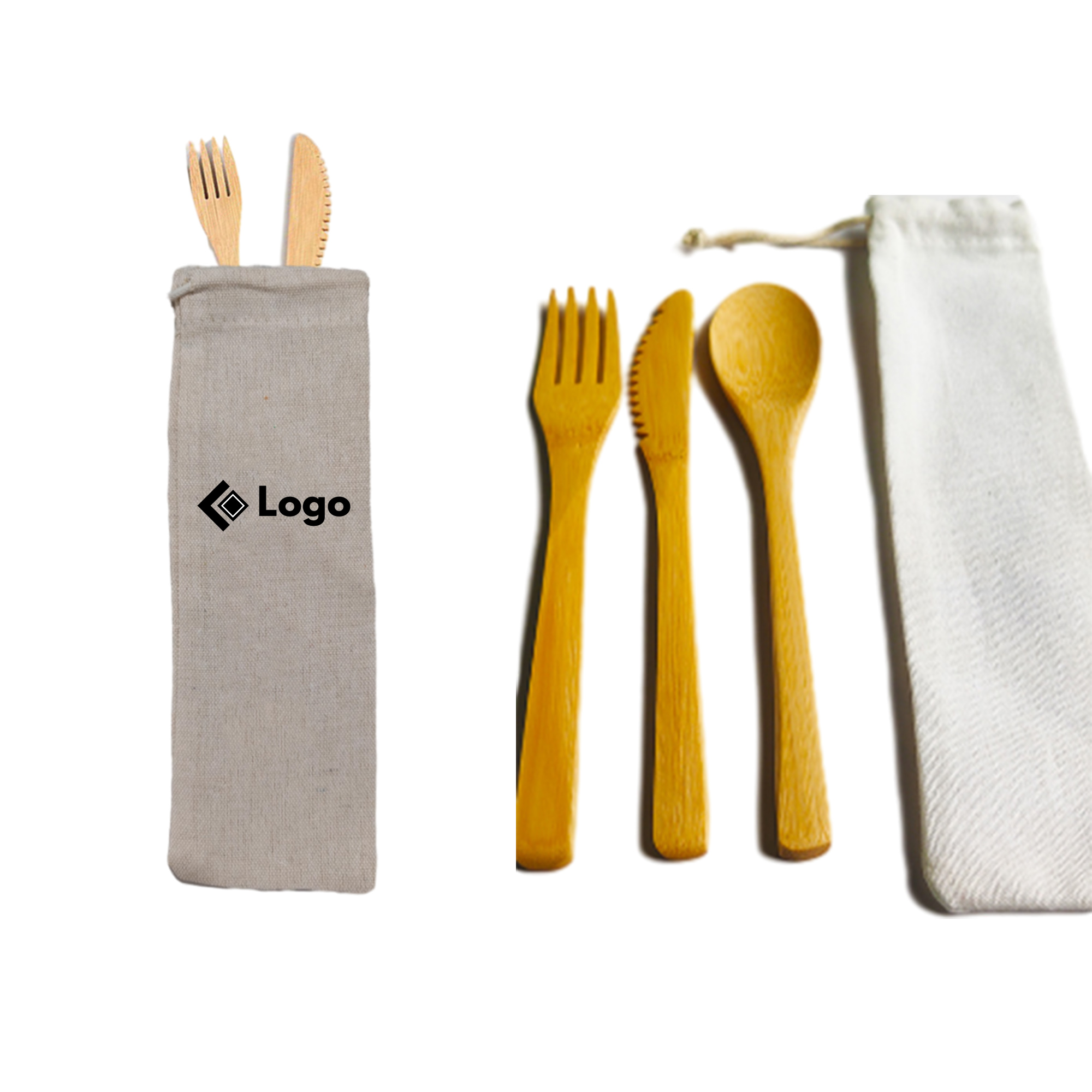 Eco-Friendly 6-Piece Bamboo Dining Set for Travel 1
