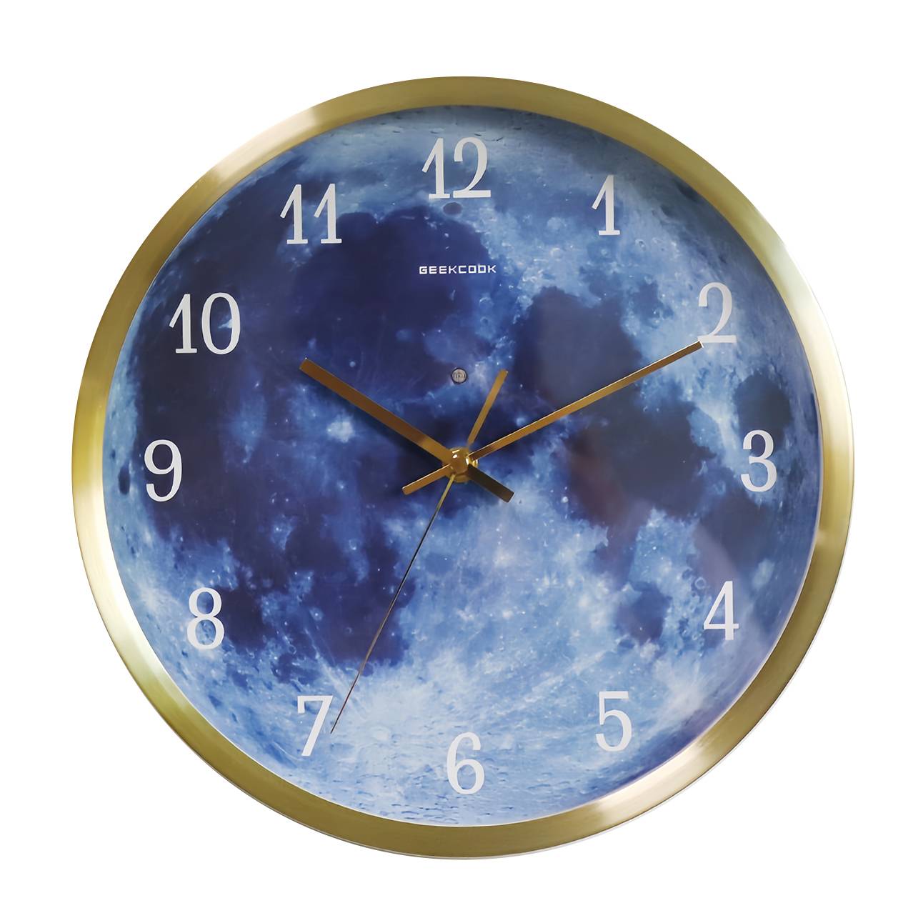 Blue moon LED luminous voice-activated wall clock 8