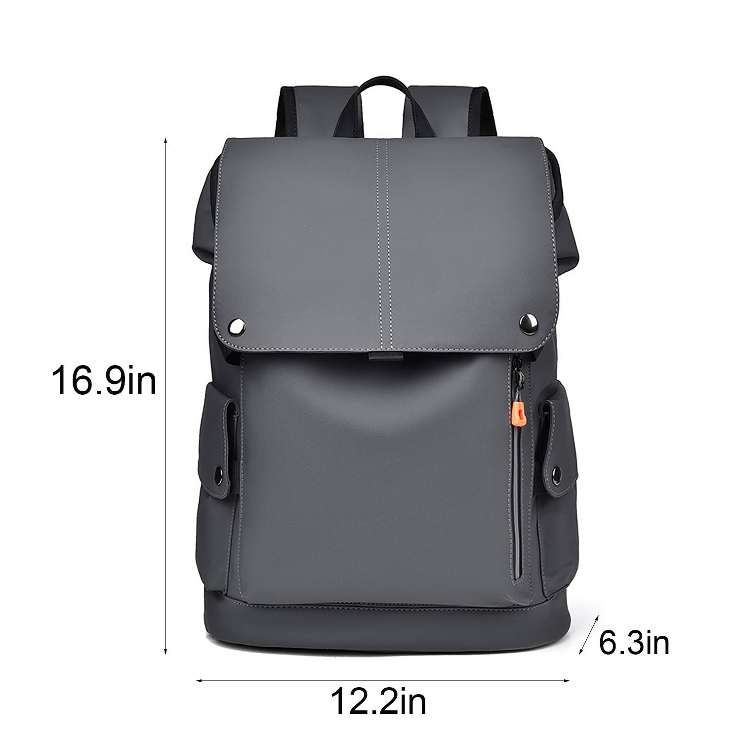 PU Leather Waterproof Business Backpack w/ USB Port 1