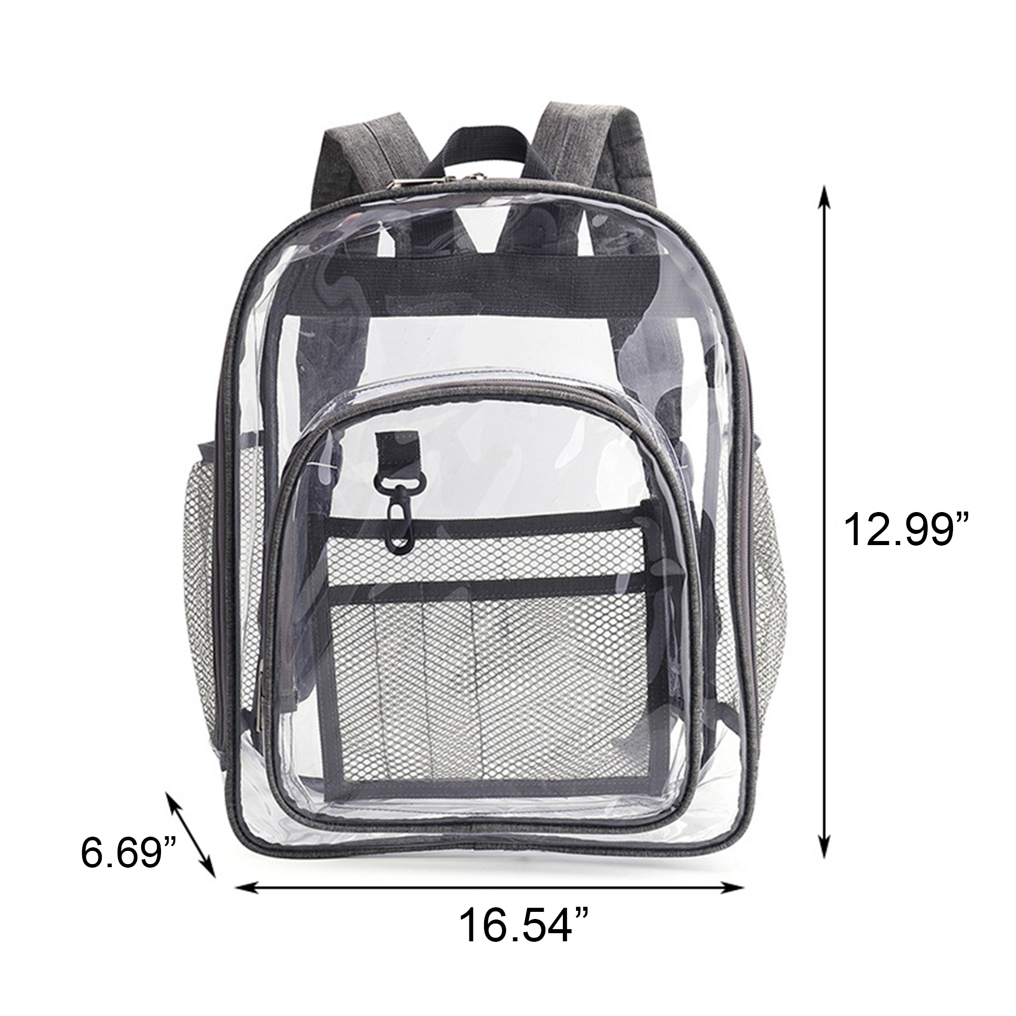 Transparent Waterproof PVC Backpack for Students & Travel 5