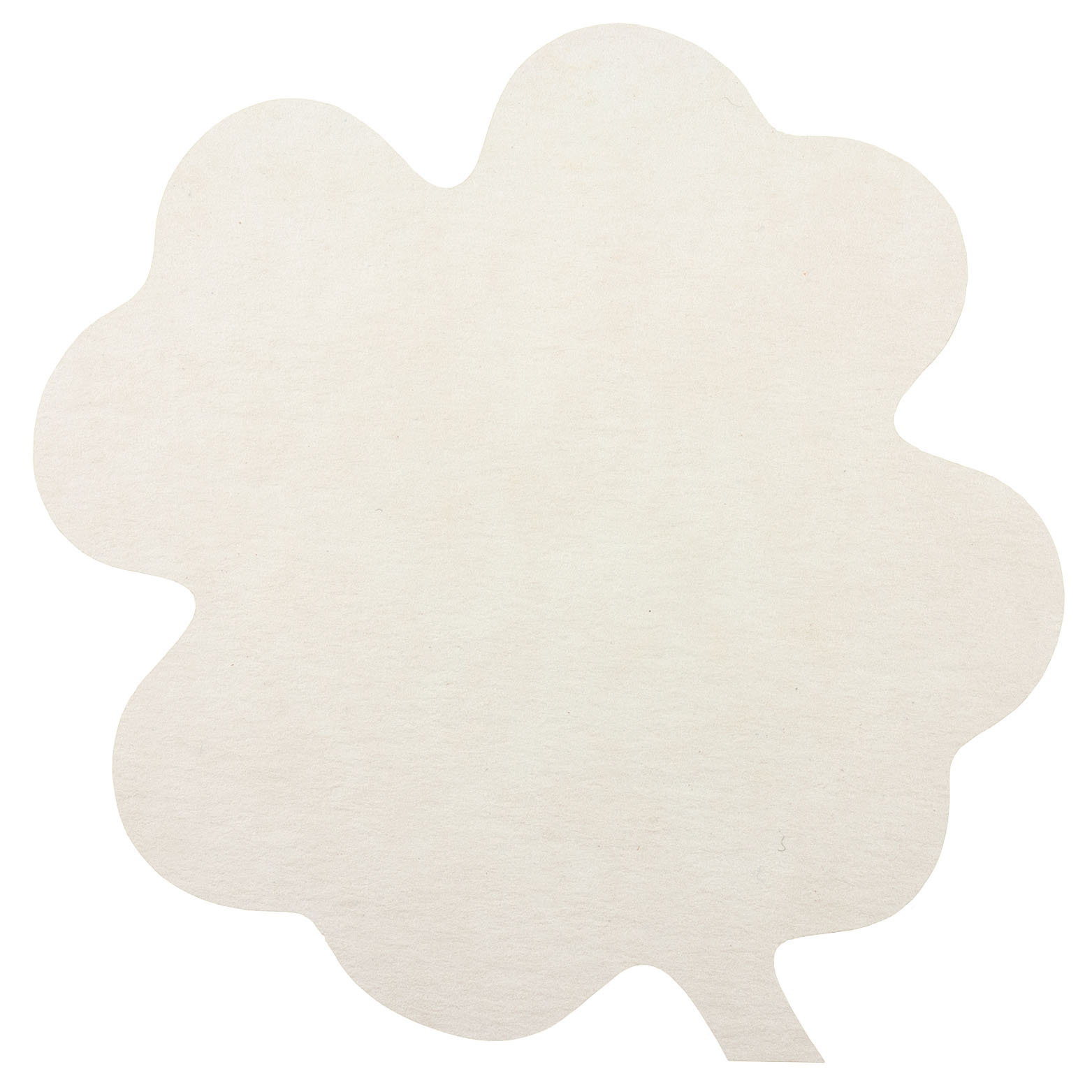 Full Color Process 60 Point Clover Pulp Board Coaster 2