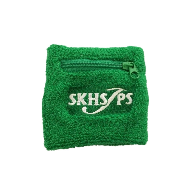 Sports Wristband W/ Zipper Pocket 4