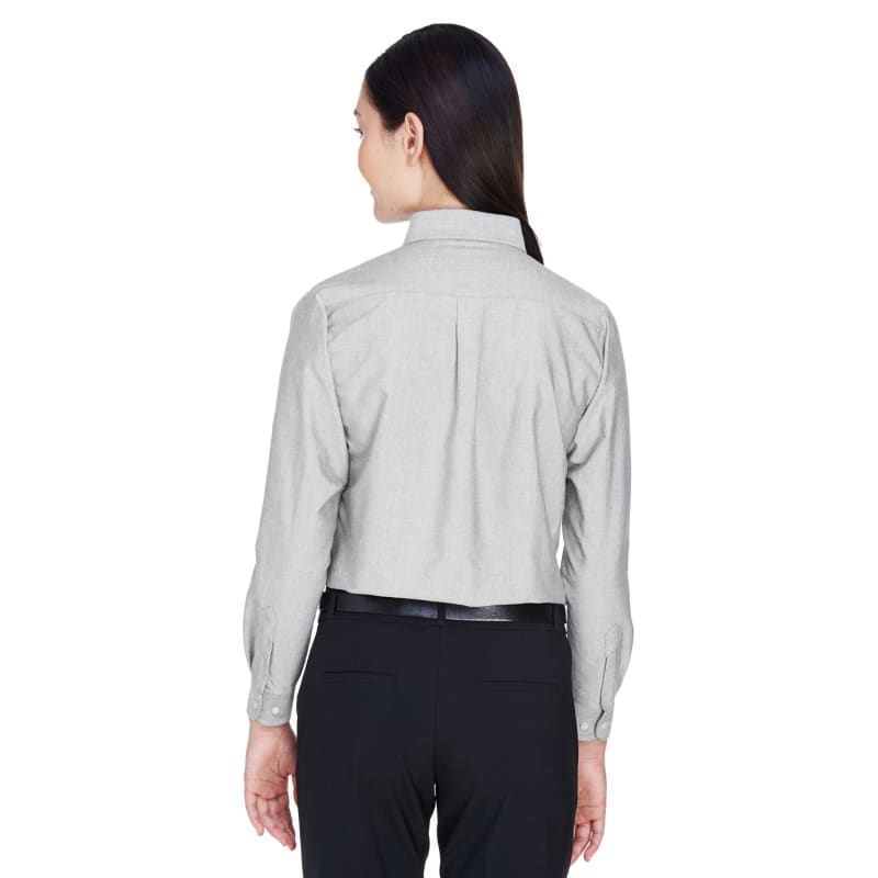 UltraClub Ladies' Classic Wrinkle-Resistant Long-Sleeve Oxford 12