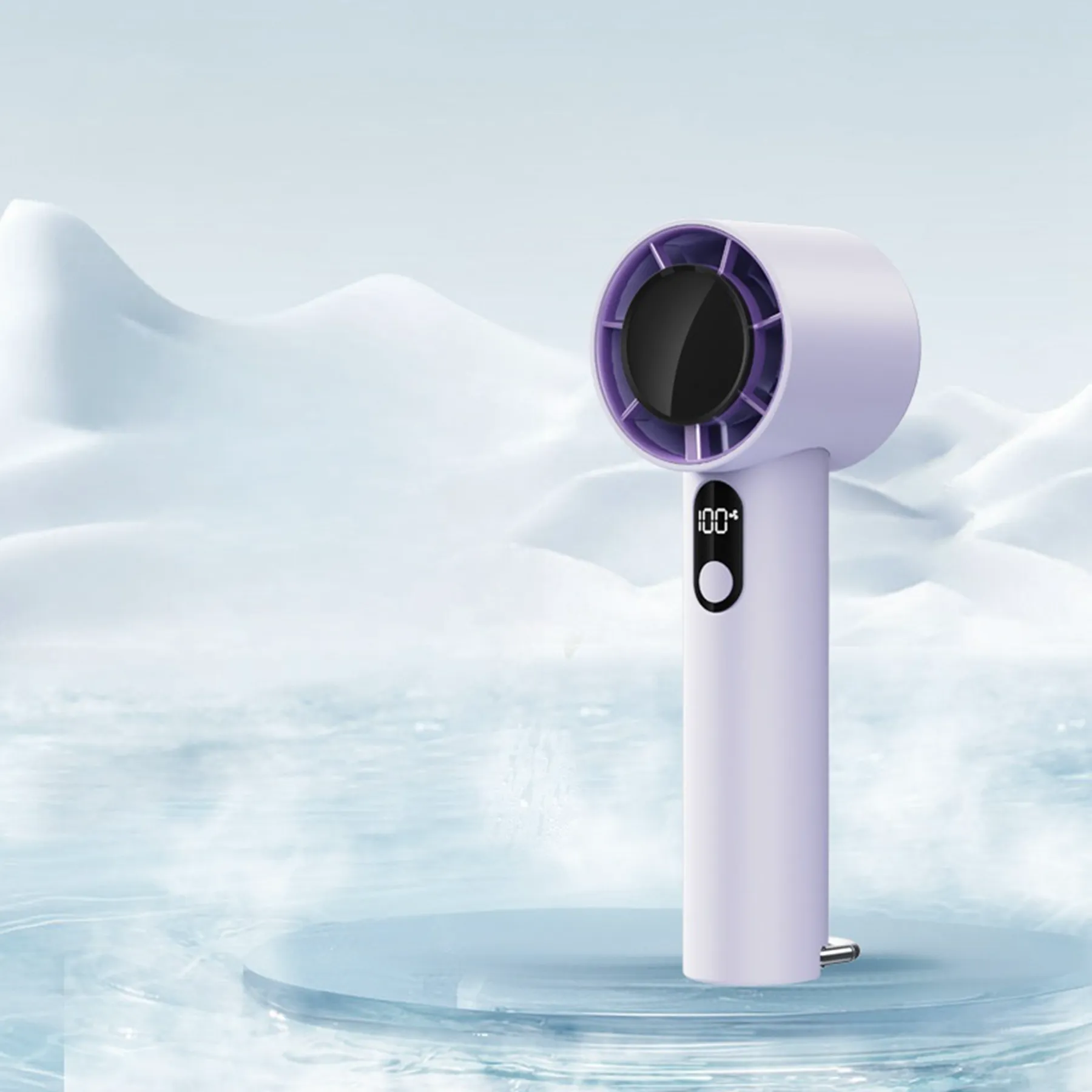 3000 mAh Digital Display Portable Handheld Mini Fan 11