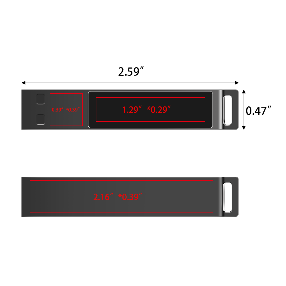 North Center Light-Up USB Flash Drive