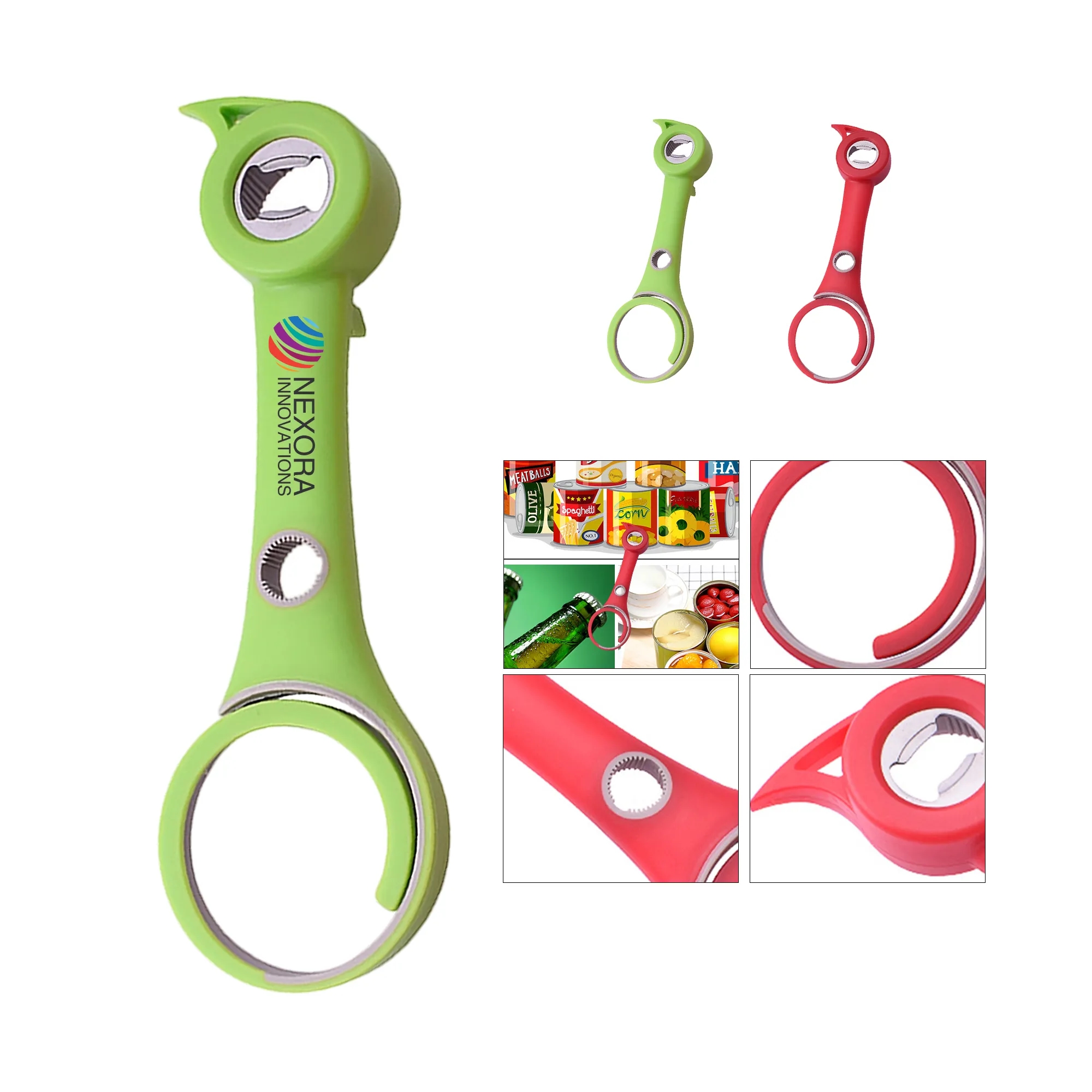 Multi-Functional Bottle Opener with Ergonomic Handle 2