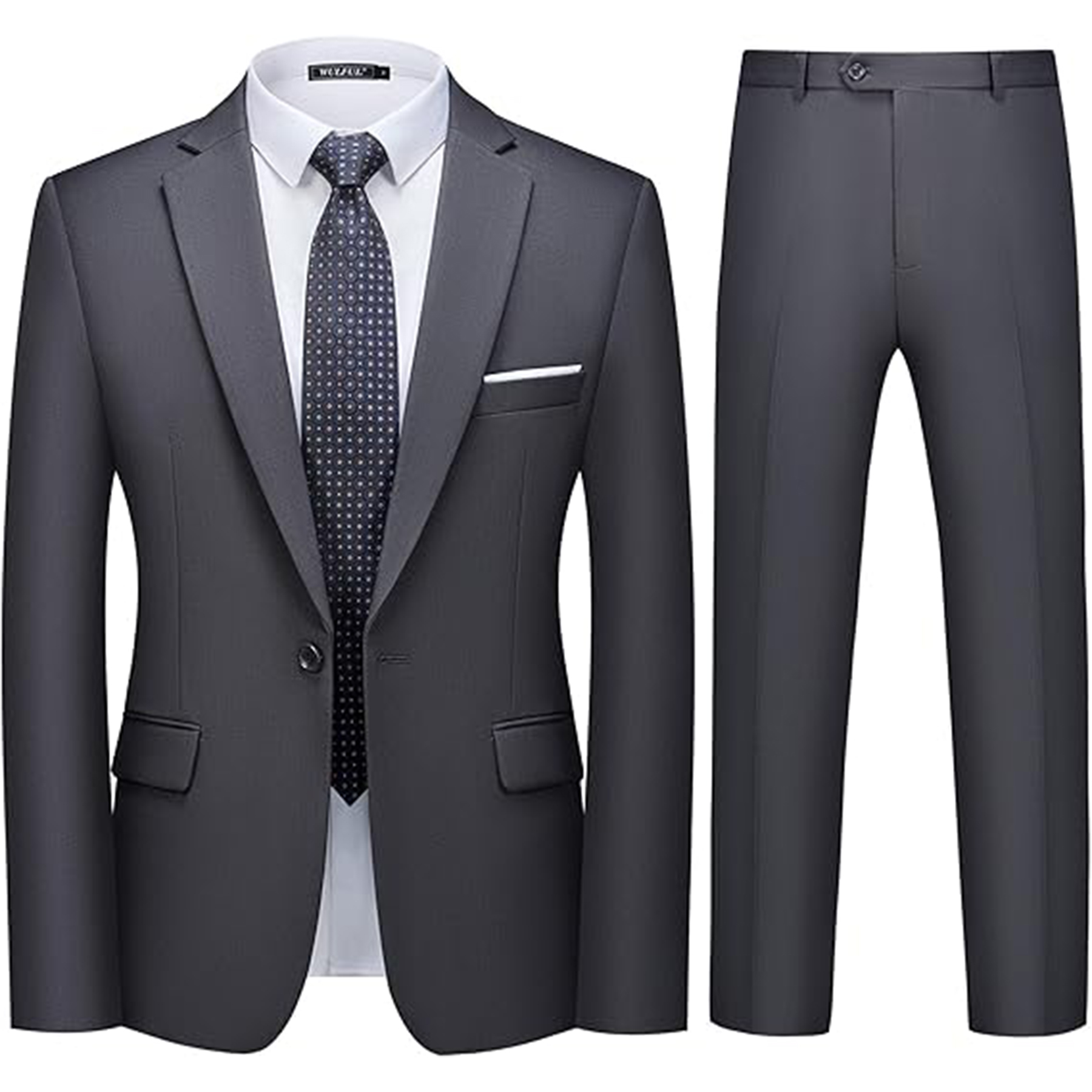 Men 2 Piece Slim Fit Suit Set 11
