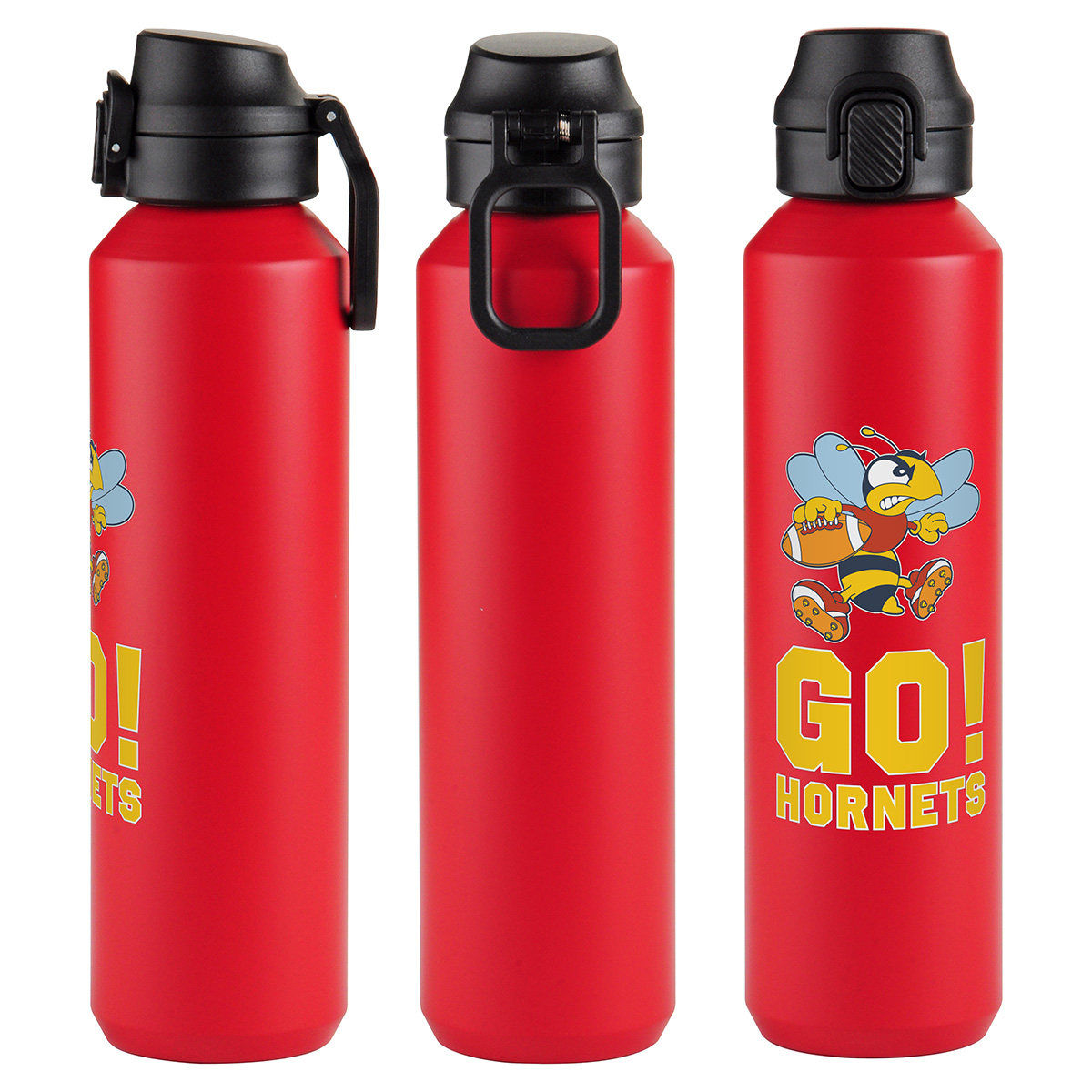 Nexus 27 oz Recycled Aluminum Bottle with Flip-Top Lid and Carabiner 4